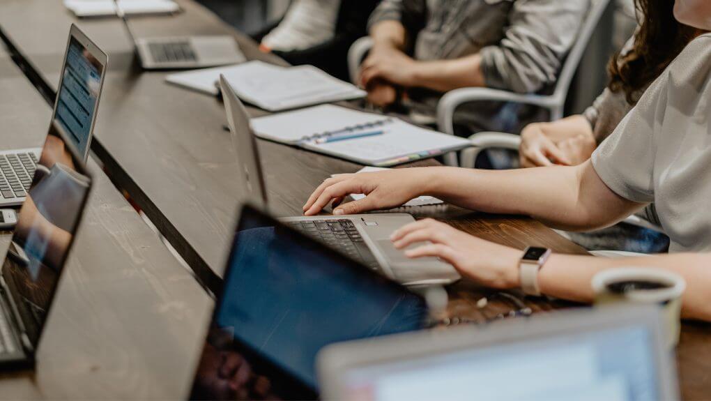 Thalorix SEO staff working on the laptops