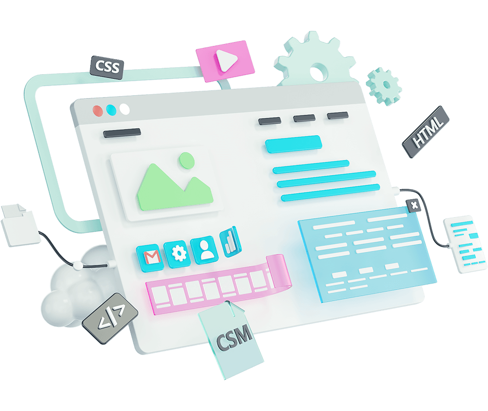 Custom-web-dev-3d-illustration